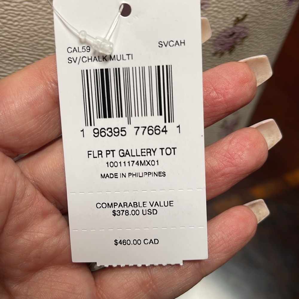 Coach Floral Gallery Tote - Picture 5 of 8